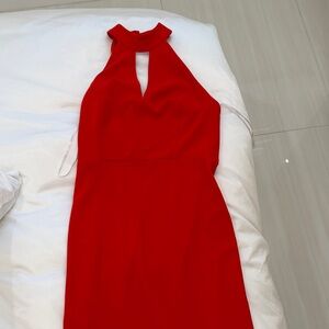 Calvin Klein Collection Vibrant Red Maxi Dress